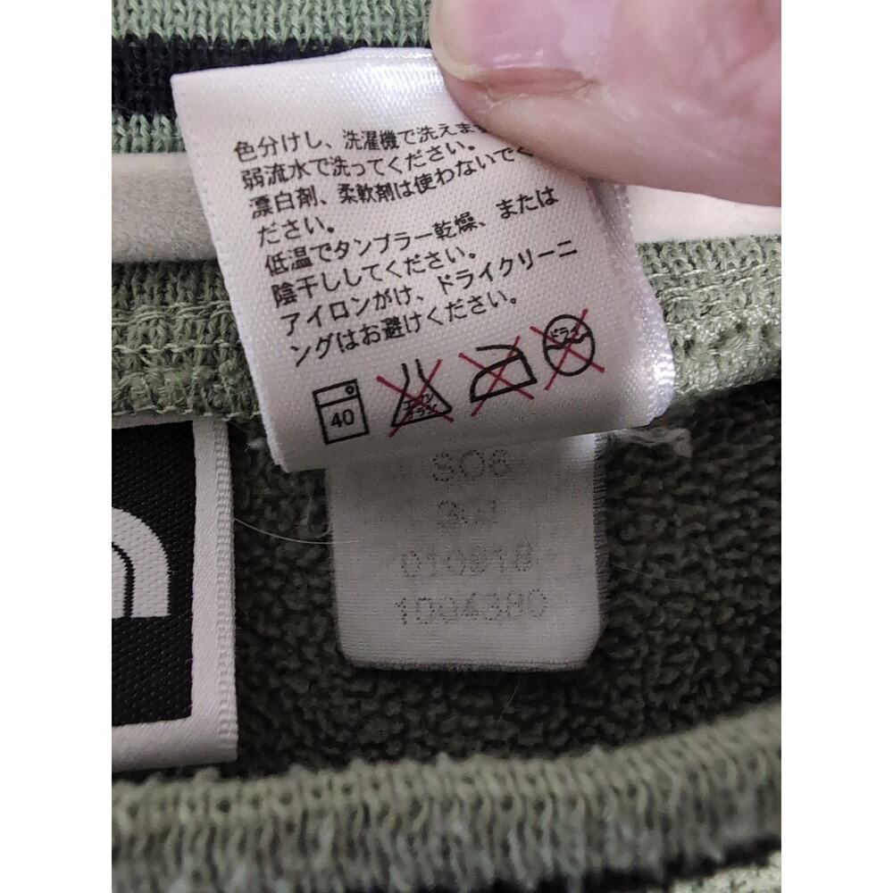 VTG The North Face Fleece Sweater Men's L Green Crew Neck Sport Outdoor(991) - Picture 5 of 6